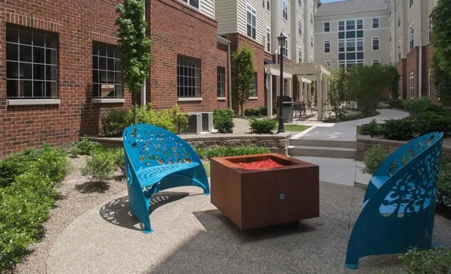 fire pit at University Edge Student Living