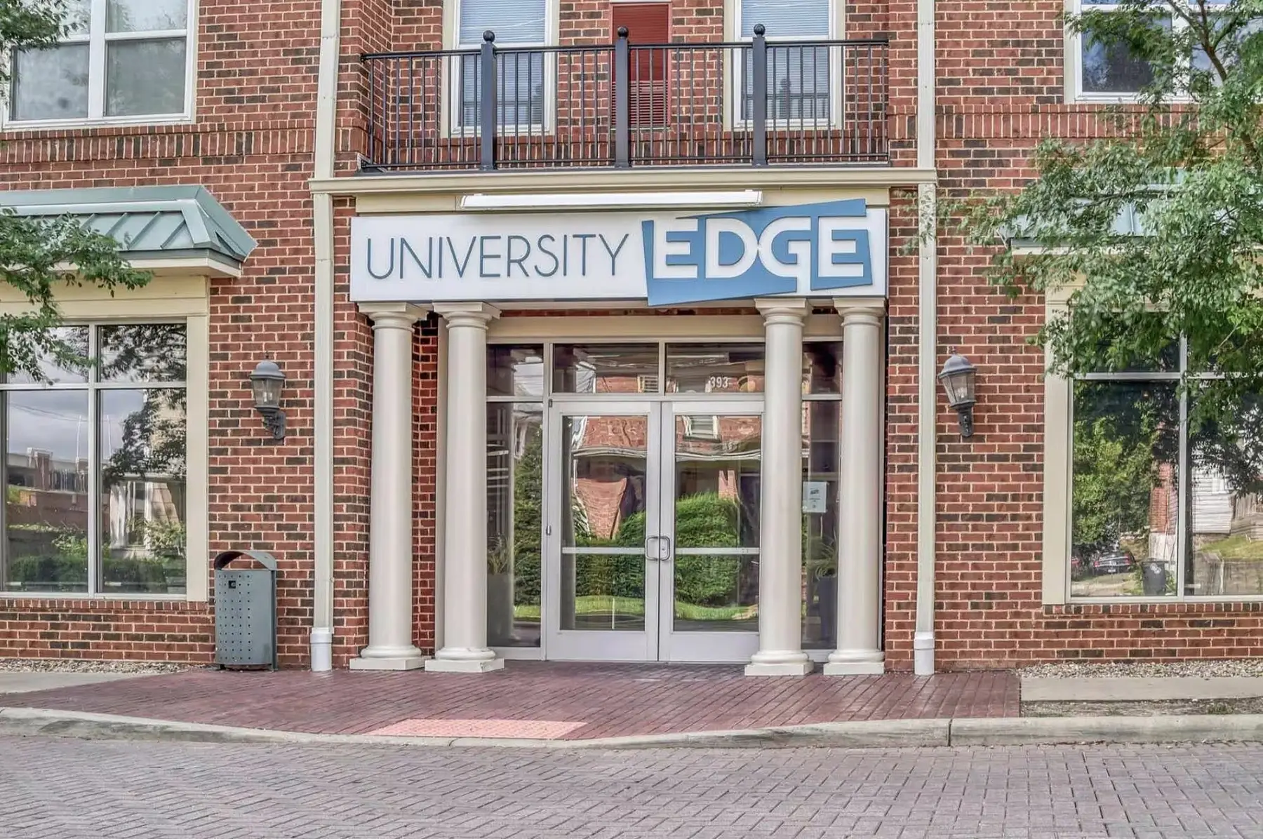 Exterior view of University Edge student apartments